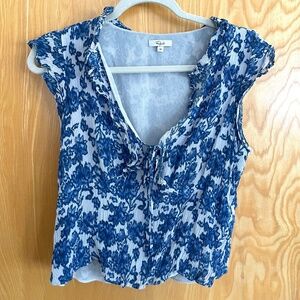 Carmine Floral Blouse